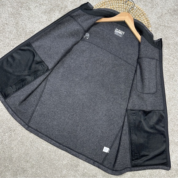 SOLD | Kuiu Men’s Base Camp High Loft Sweater Fleeve Vest Full Zip in Gray - Picture 5 of 12